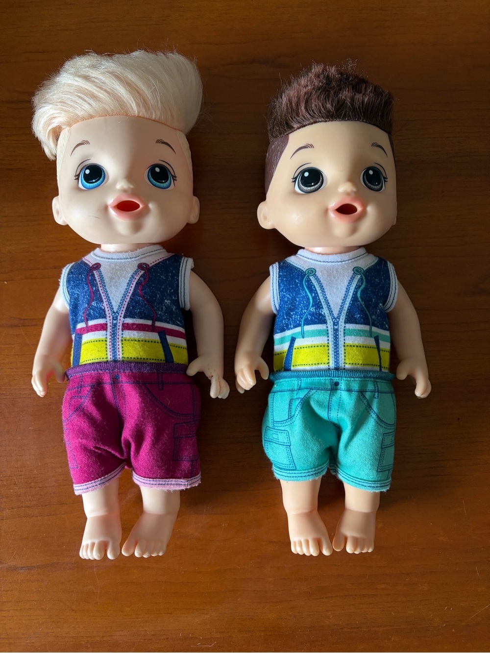 Hasbro 2017 Pair of Baby Alive Sweet Spoonfuls Boy Dolls